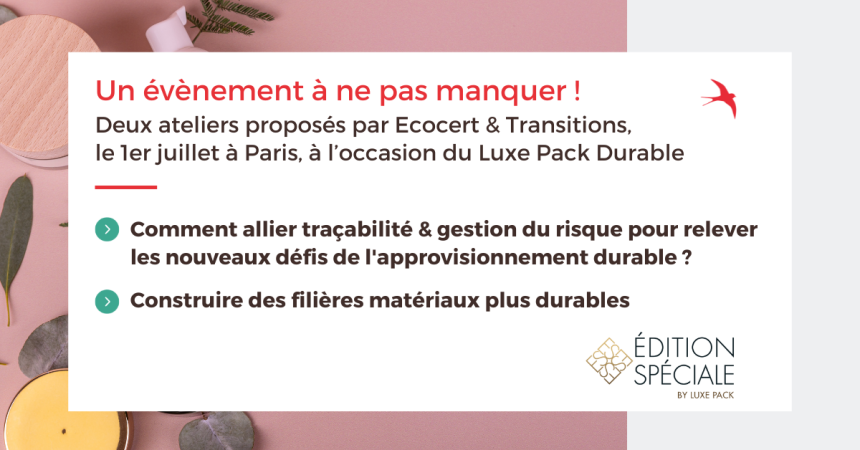 Ecocert participe au salon Luxe Pack Durable !