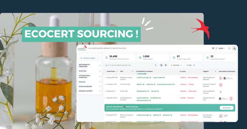 Ecocert presenta Ecocert Sourcing
