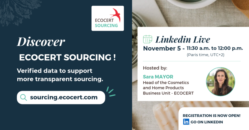 Ecocert Sourcing Live Demo | Discover the Platform Dedicated to Cosmetic Ingredients
