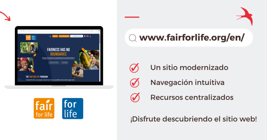 Fair for Life, nuestra etiqueta de comercio justo, tiene un nuevo aspecto